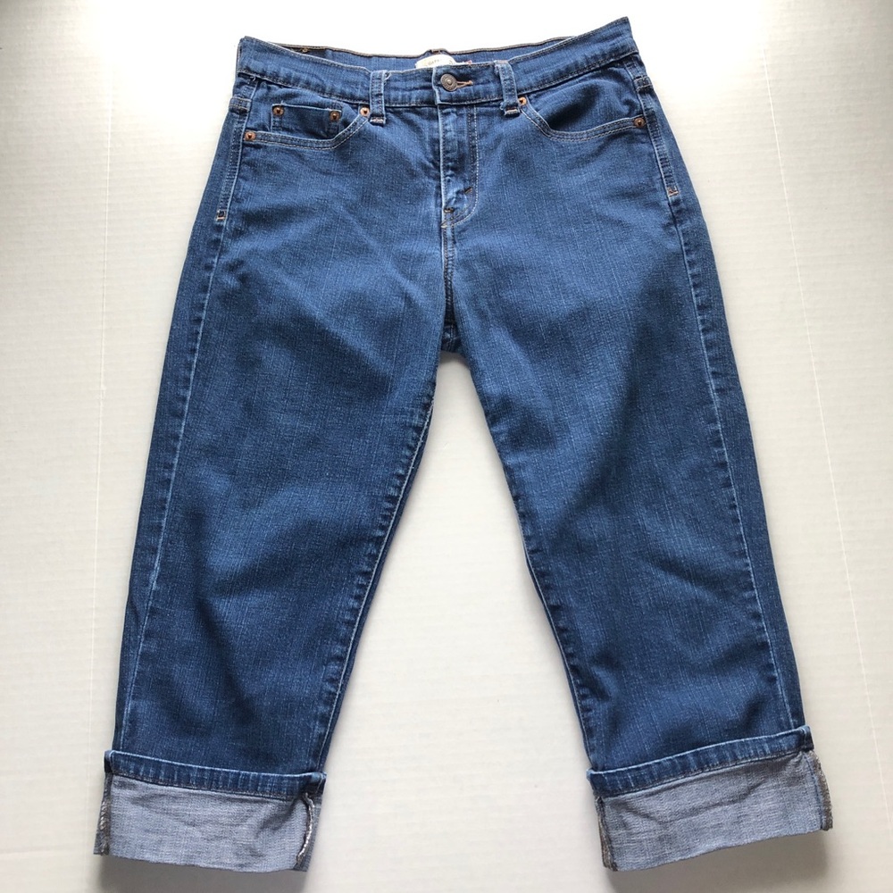 Levi's 515 Cuffed Hem High Rise Capris Size 6